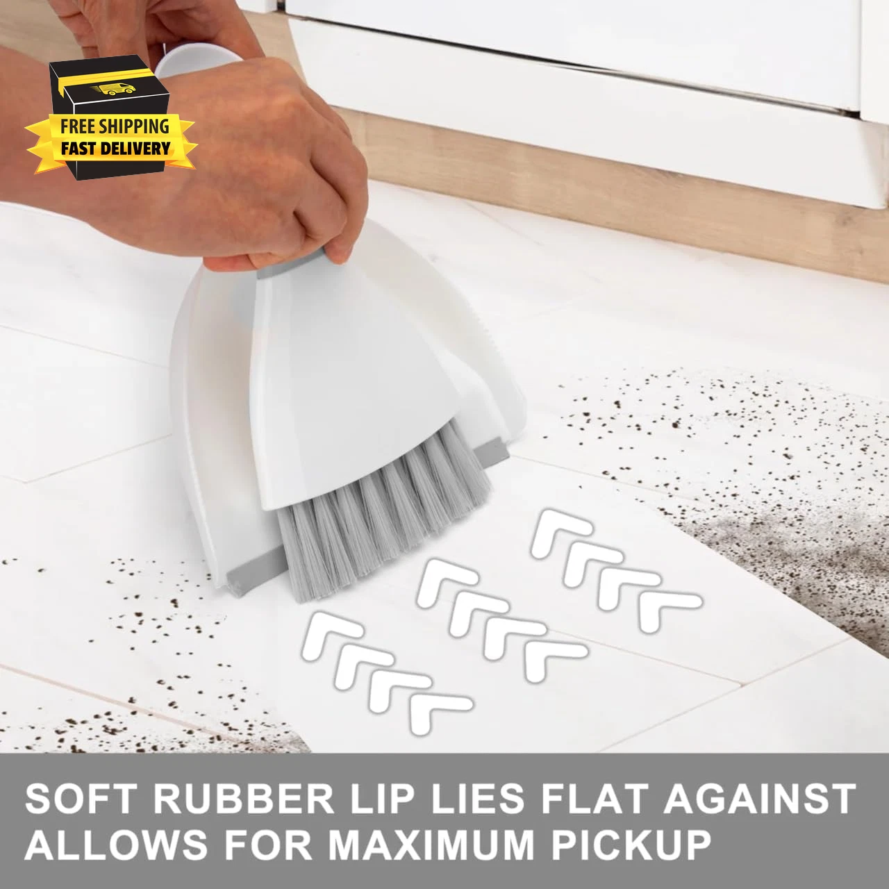 Dust Pan Broom Brush Dustpan - Dustpan and Brush Set,Mini Dust Pans with Brush,D