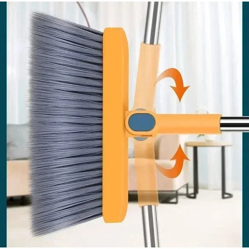 Foldable Long Handle Broom And Dustpan Set For Cleaning Home Kitchen Floor Sweep
