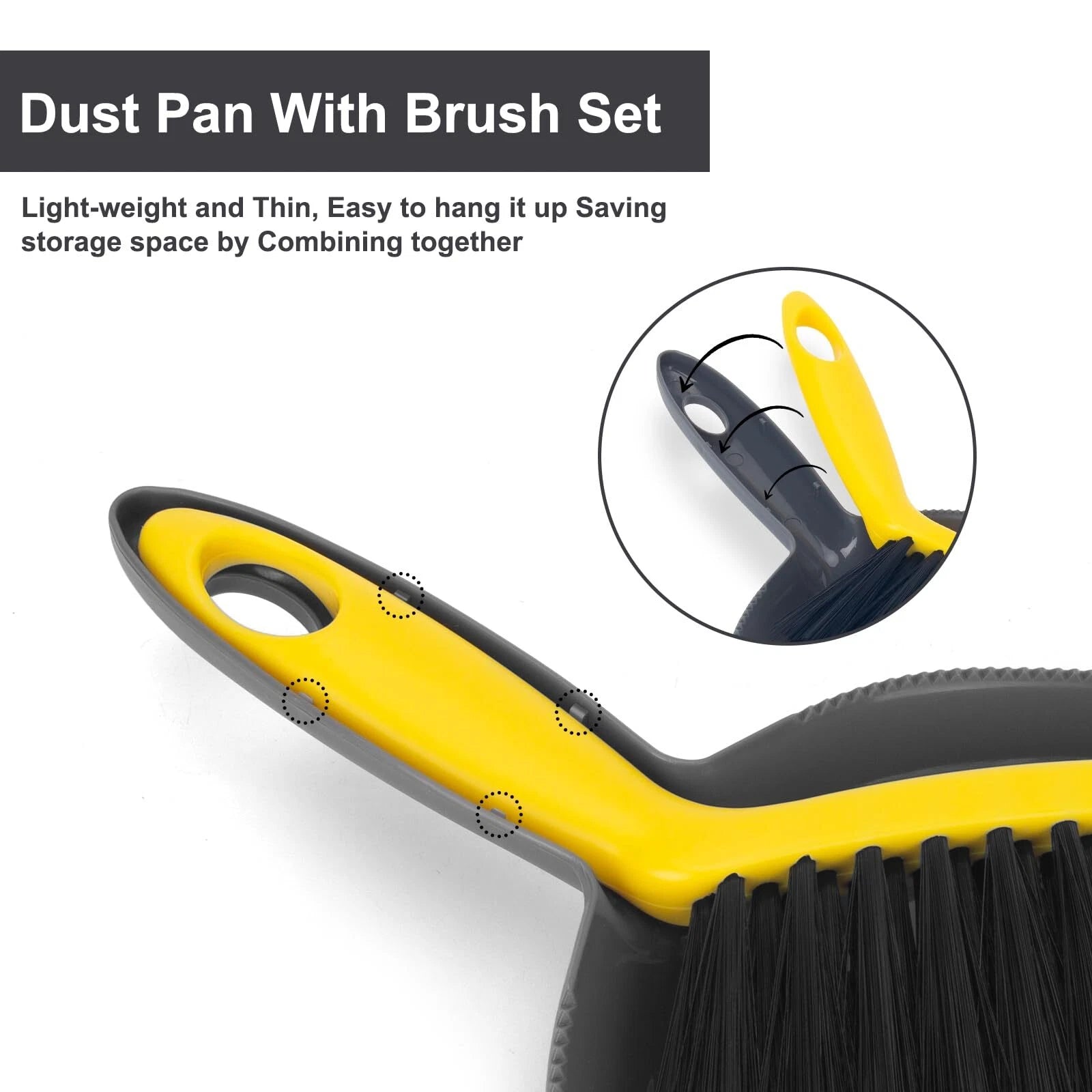 Dustpan And Broom Set Smallmini Handheld Dust Pan With Cleaning Brush Combo For
