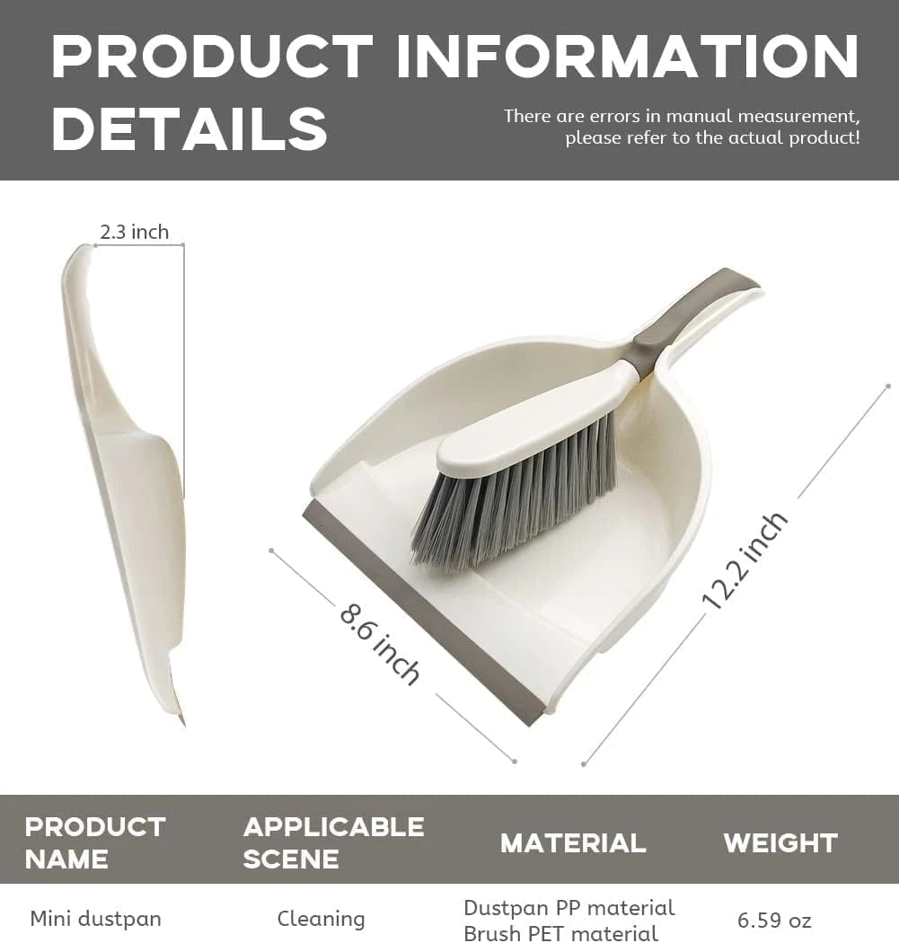 Dust Pan, Dustpan and Brush Set, Small Dust Pan and Brush Set, Hand Broom and Du