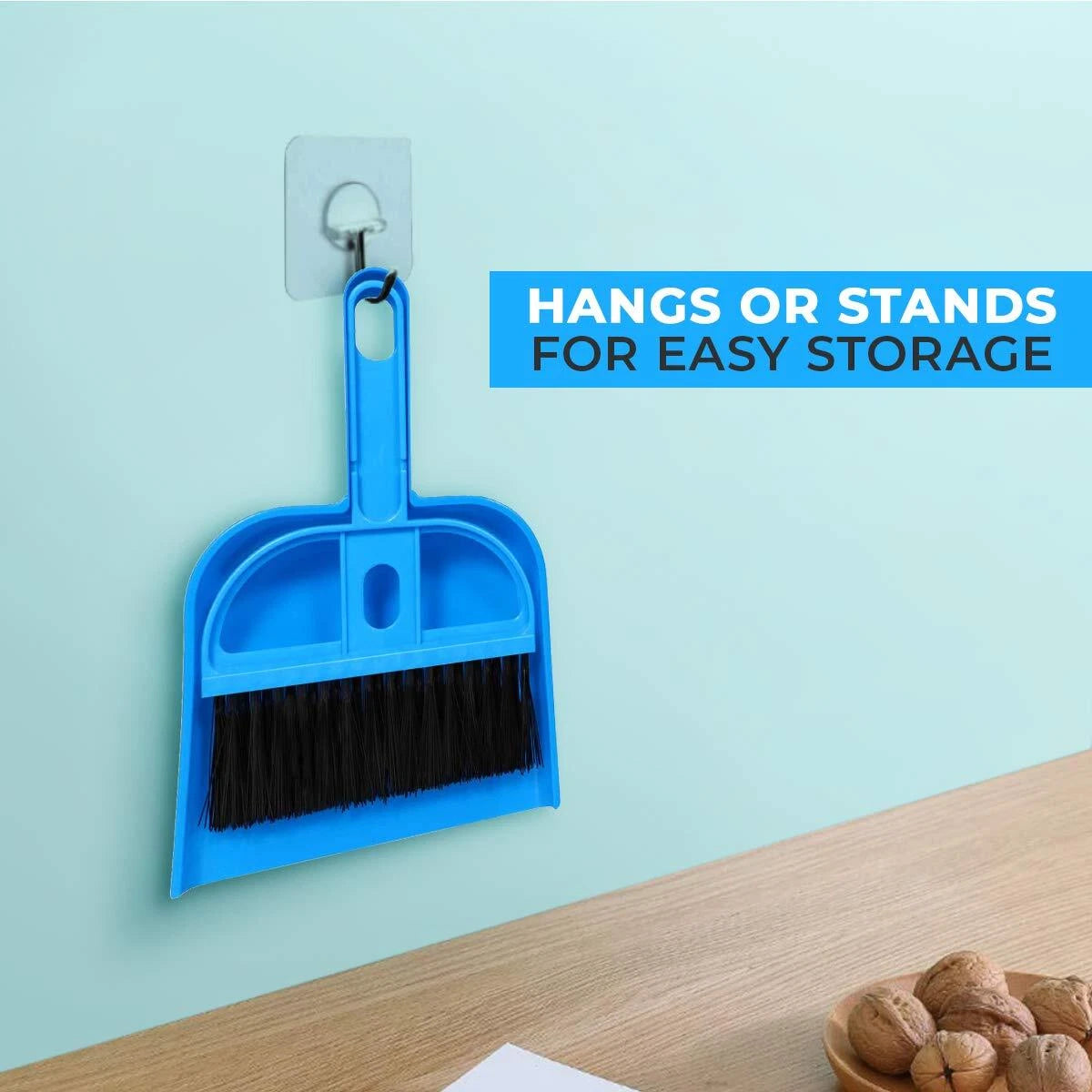 Mini Broom and Dustpan Set for Home Car Small Spaces Pets Camping Cleaning Kit