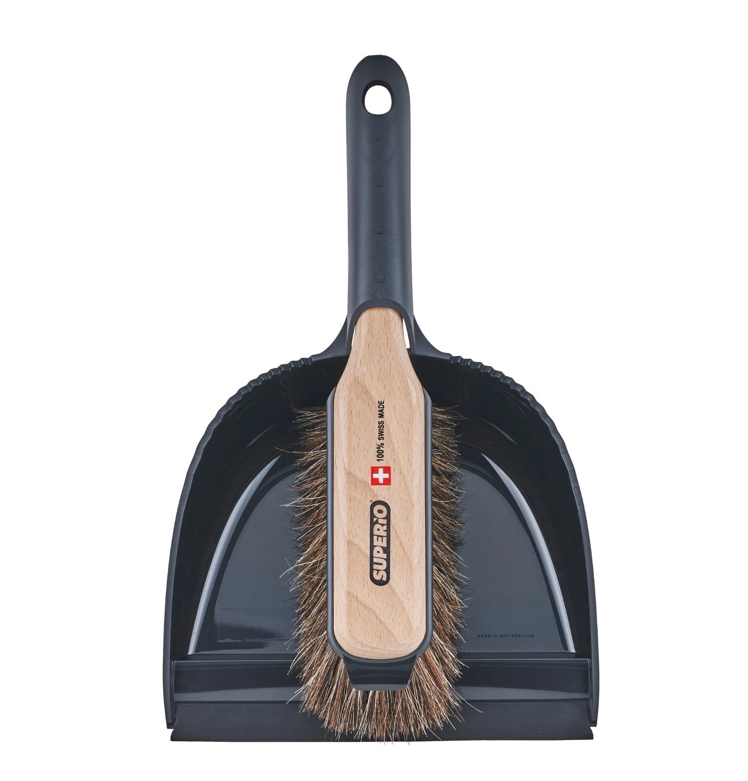 Horsehair Broom & Dustpan Combo, Hand Broom, Compact Hand Sweep Set