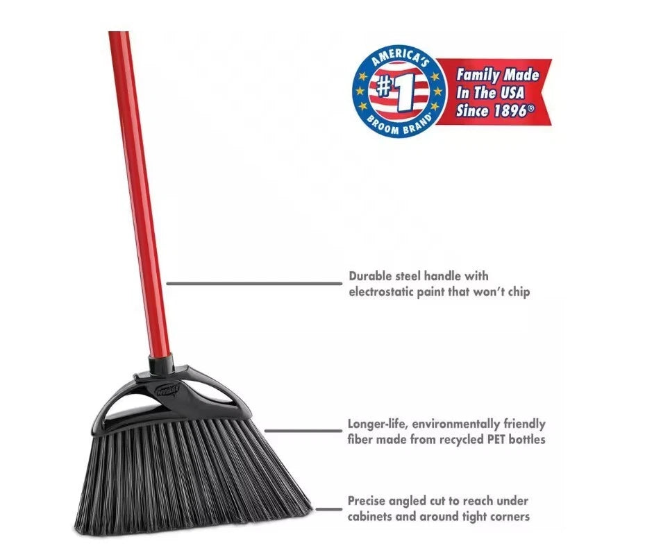 Libman Angle Broom and Lobby Dustpan 2-Piece Combo Set
