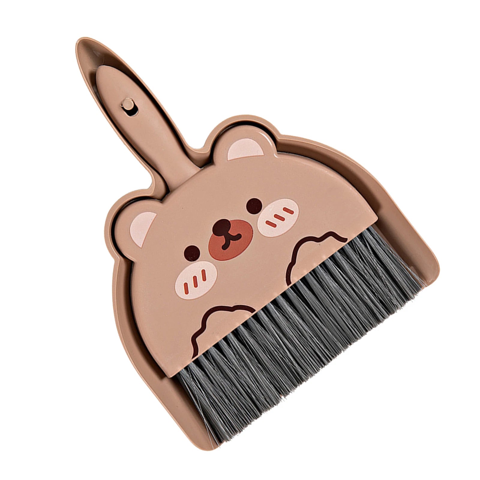 Dustpan and Brush Set Cartoon Mini Portable Cleaning Broom with Dust Pan