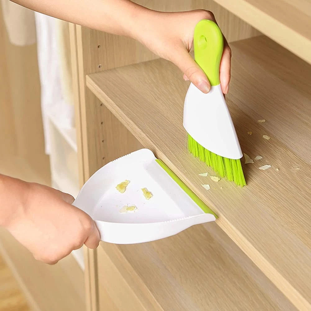 Dust pan Broom Brush Dustpan - Small Broom and Dustpan Set, Mini Broom and Du...