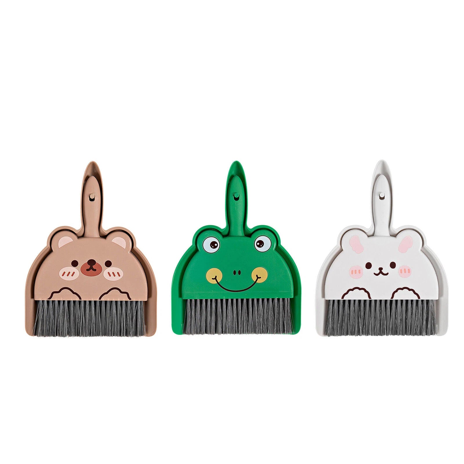 Dustpan and Brush Set Cartoon Mini Portable Cleaning Broom with Dust Pan
