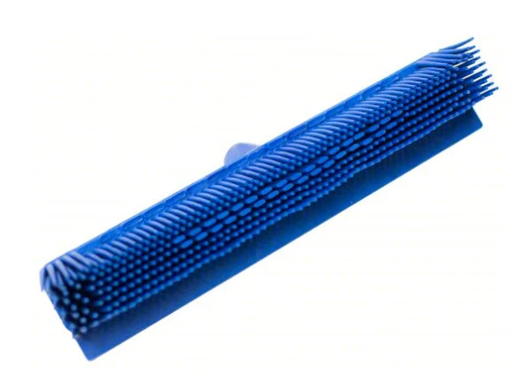 NOVUS SB9SET 4WLX9 Synthetic Blue Bristle Lobby Broom & Dust Pan 37"L Handle