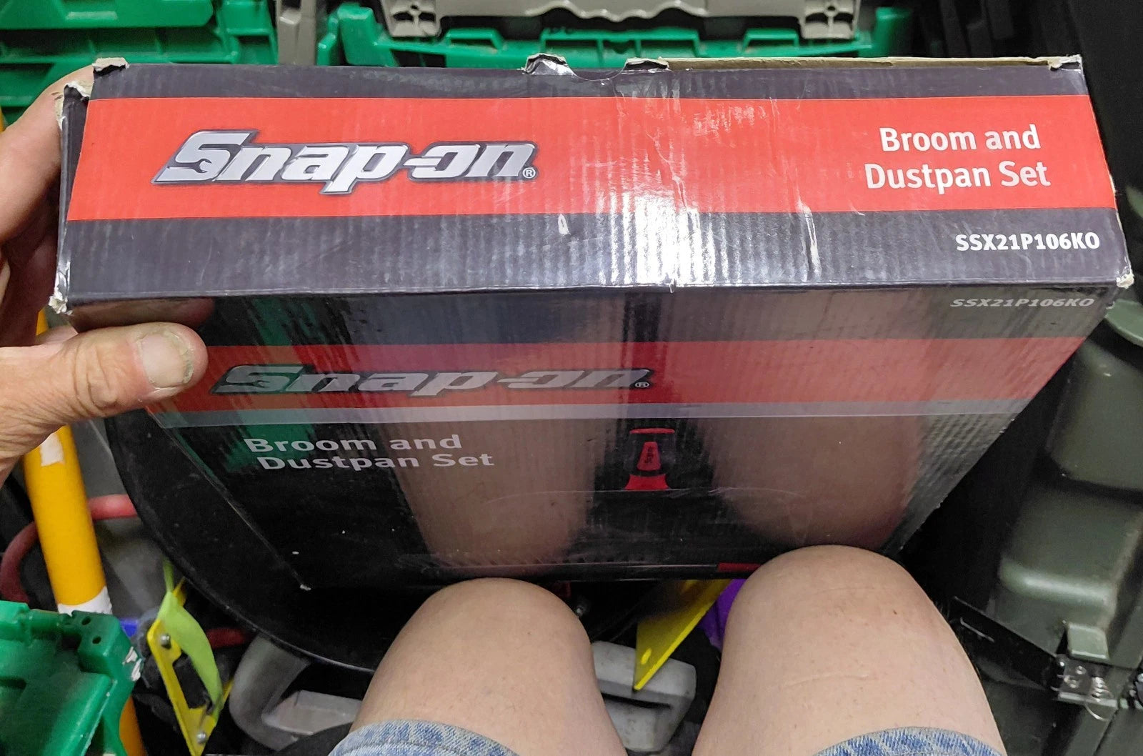 snap on broom and dustpan set