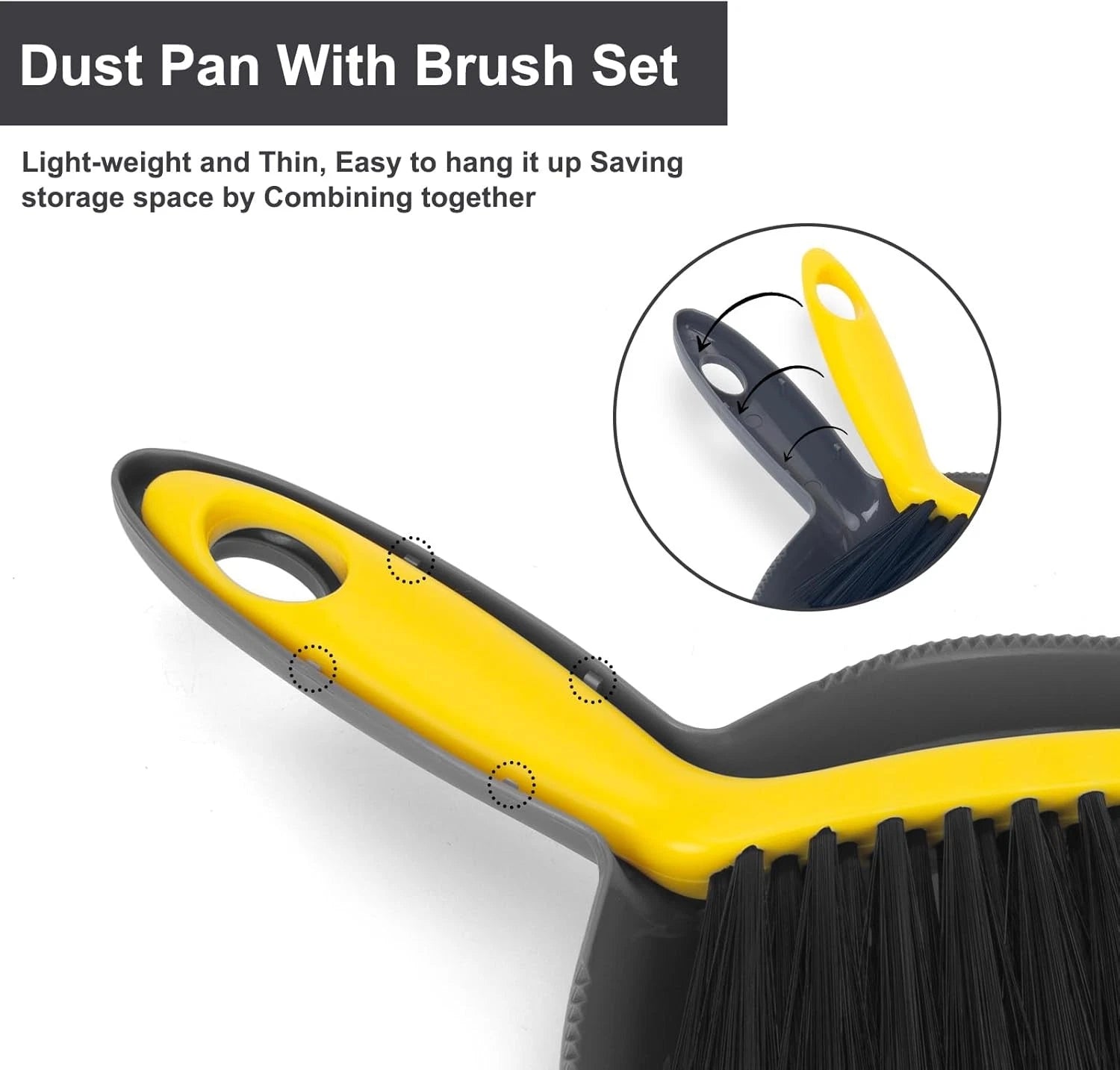Dustpan And Broom Set Smallmini Handheld Dust Pan With Cleaning Brush Combo For