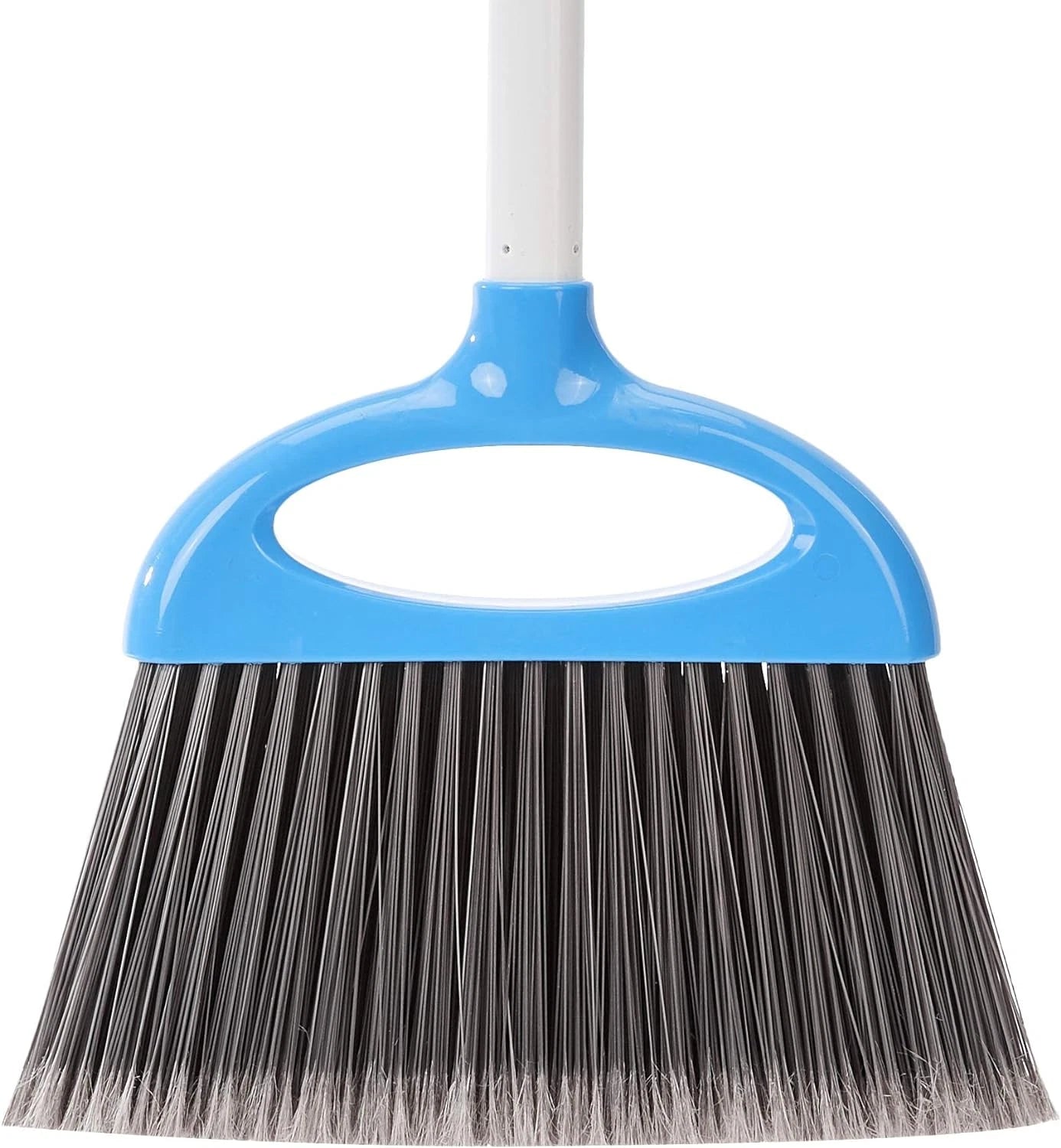 Dustpan Broom Set, Blue and White