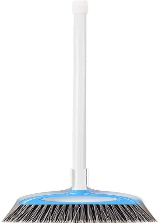 Dustpan Broom Set, Blue and White