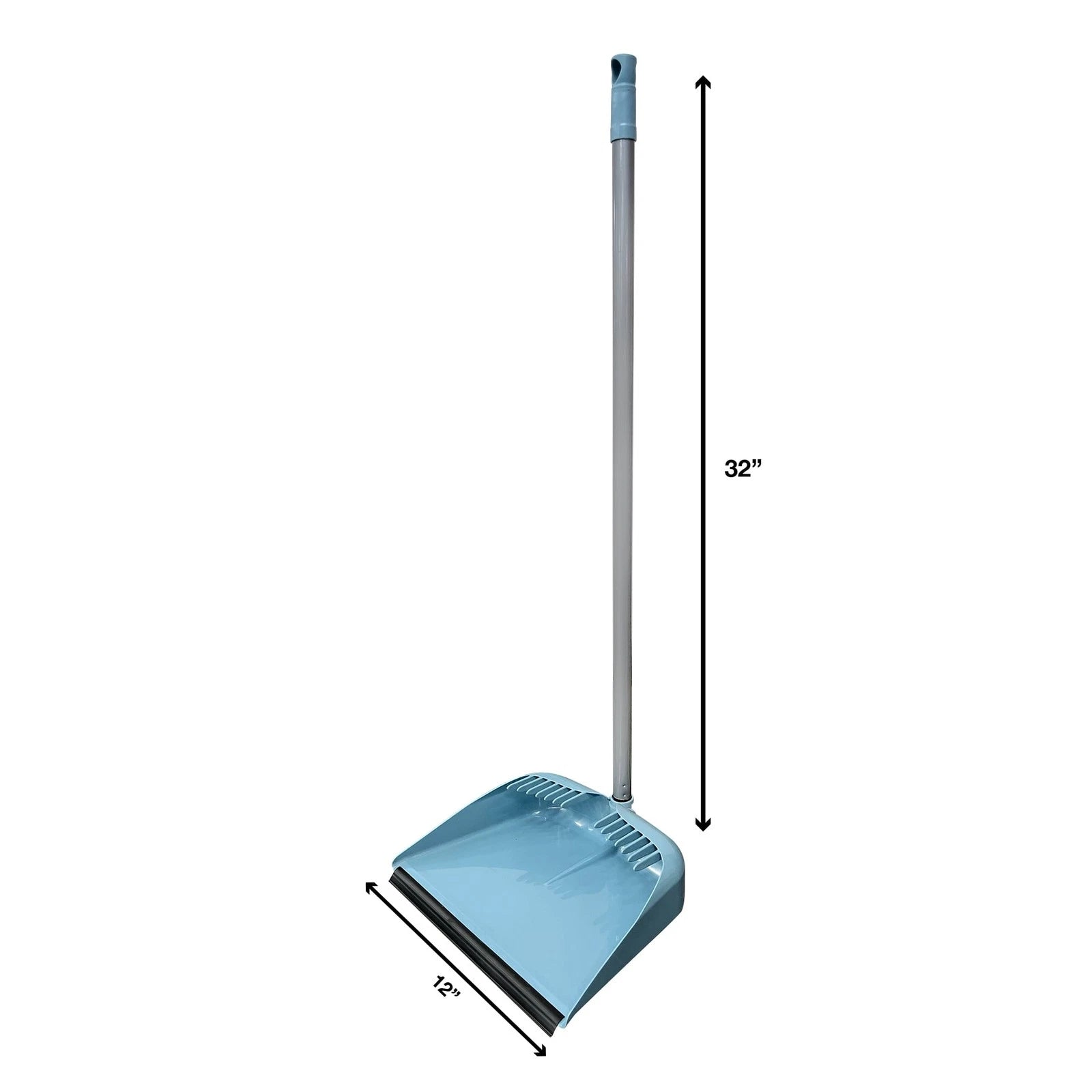 Great Value Lobby Broom and Dustpan Set, 2.75" x 11.81" x 41", Blue