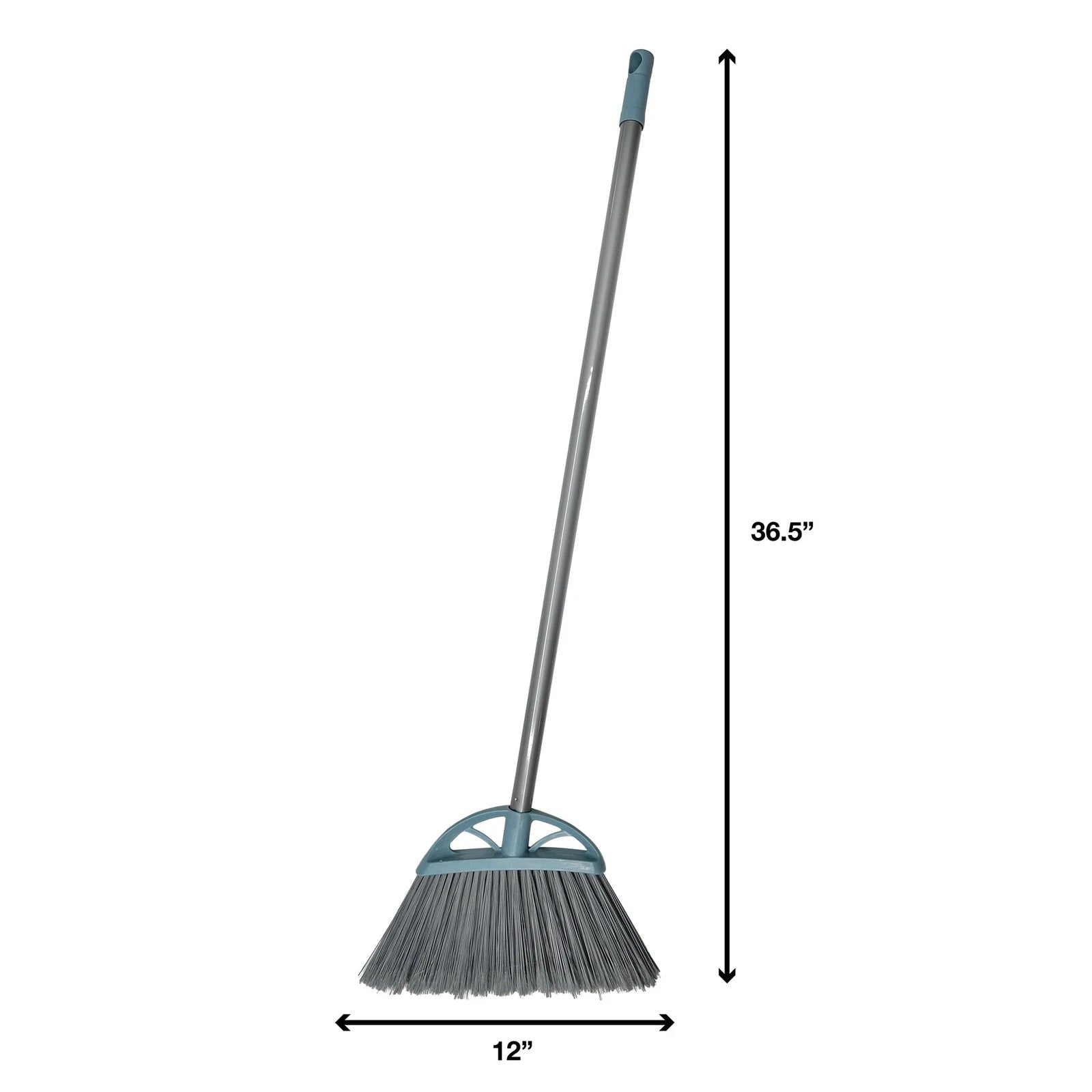 Great Value Lobby Broom and Dustpan Set, 2.75" x 11.81" x 41", Blue