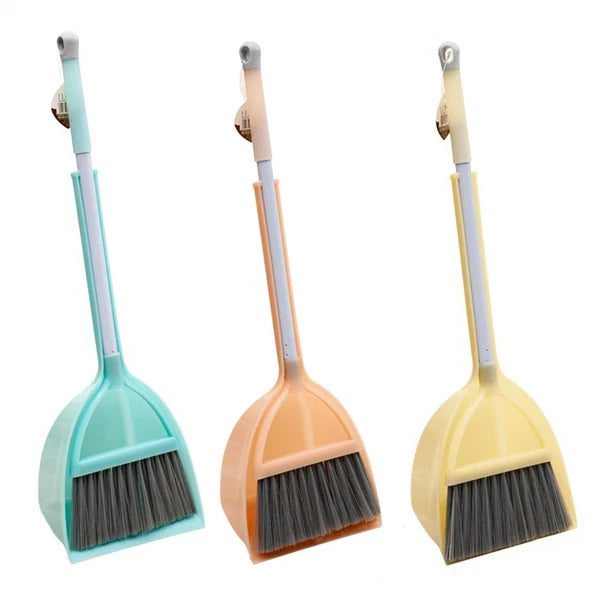 Mini Broom with Dustpan for Kids Little Housekeeping Helper Set