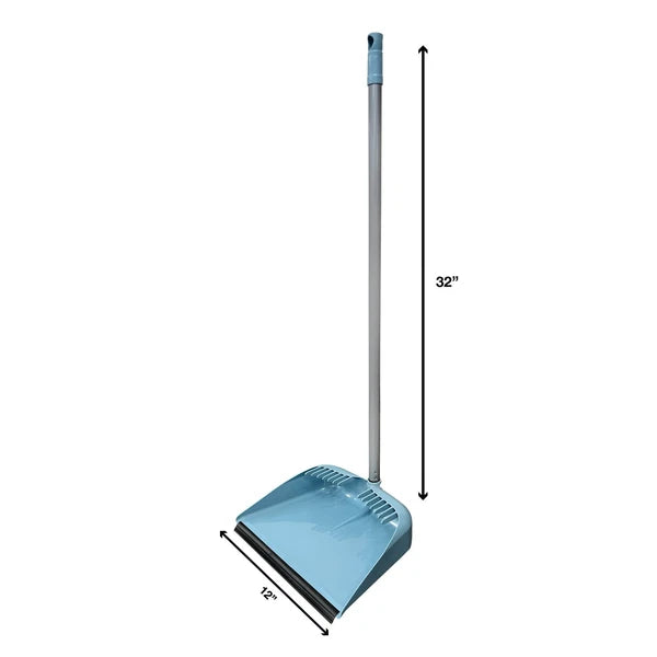 Great Value Lobby Broom and Dustpan Set, 2.75" x 11.81" x 41", Blue
