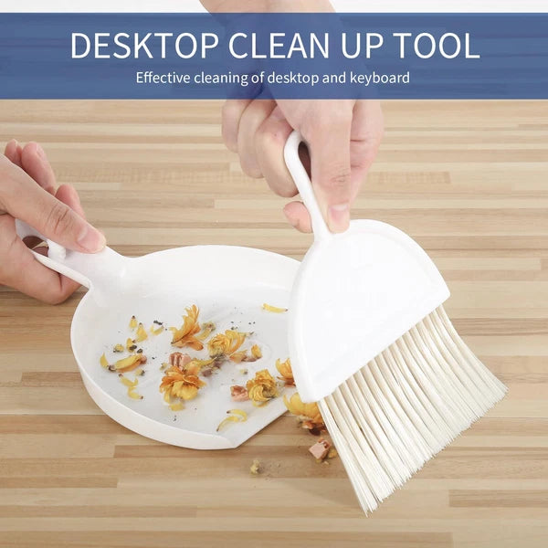 Broom with Dustpan Combo Set, 2 in 1 Broom and Dustpan Set with Long Handle, ...