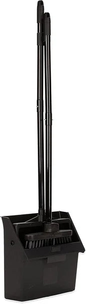 Duo-Pan Lobby Broom and Dustpan Set – 36" Upright Broom with 2-Piece Handle and
