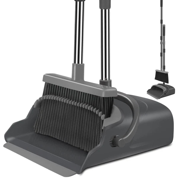 Broom and Dustpan Set for Home, Office, Indoor&Outdoor Sweeping, Stand Up Bro...