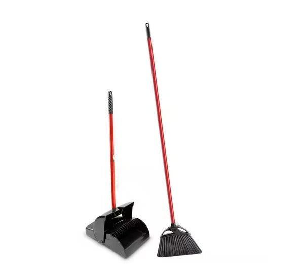Libman Angle Broom and Lobby Dustpan 2-Piece Combo Set