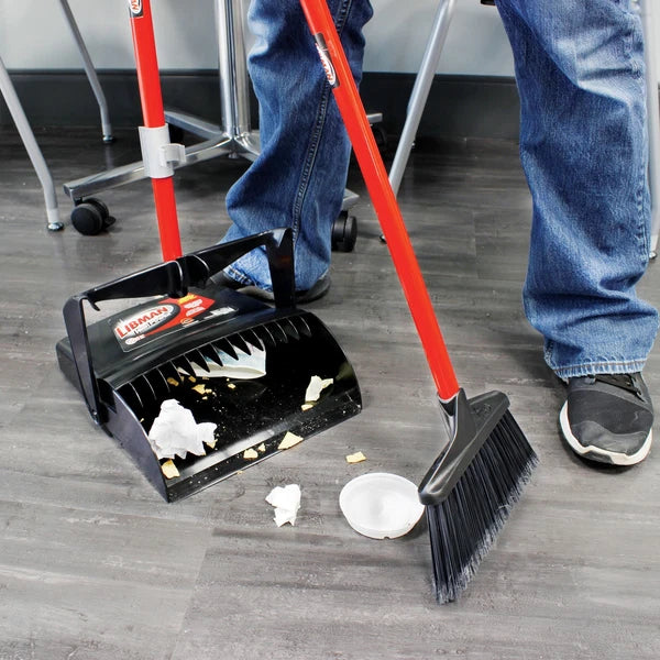 Libman Lobby Broom & Dust Pan Set, 36in. Handles, Model# 919