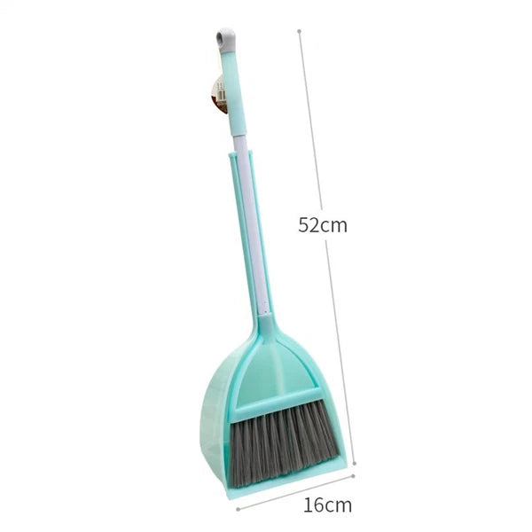 Mini Broom with Dustpan for Kids Little Housekeeping Helper Set