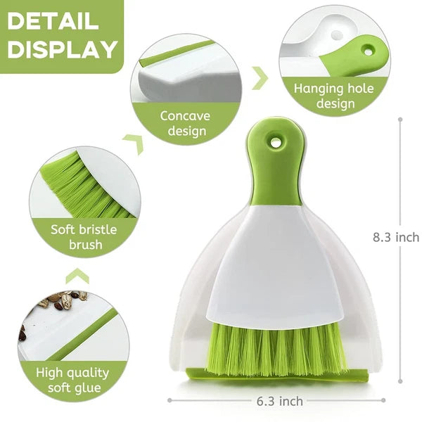 Dust pan Broom Brush Dustpan - Small and Set Mini and and for Home Cleaning Sofa