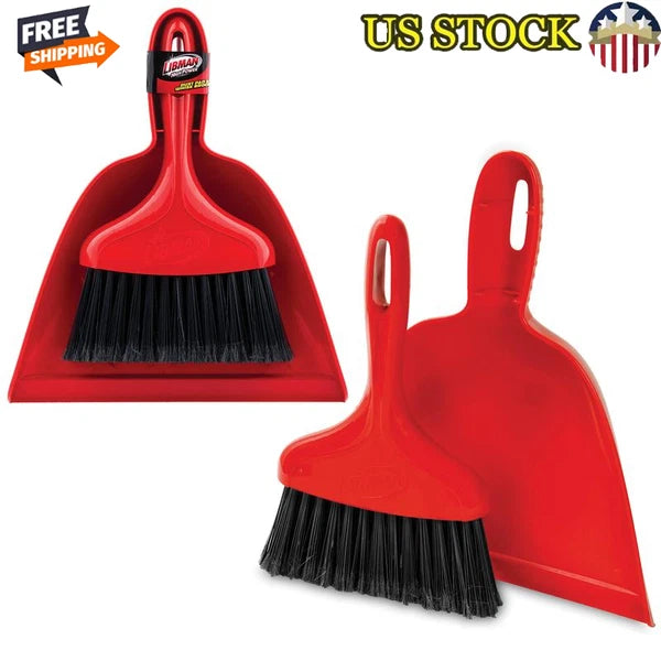 Heavy Duty Whisk Broom Dustpan Set Quick Clean Up Multi Surface Cleaning New