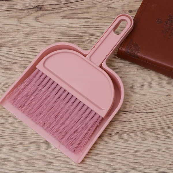 Mini Broom Dustpan Set Pet Hair Removal Cleaning Tools for Housekeeping