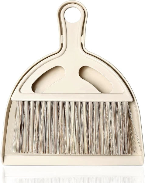 Mini Broom and Small Dustpan Brush - Hand Broom and Dustpan Set, Mini Dust Pan a
