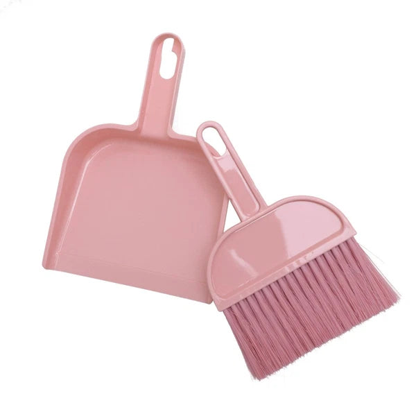 Mini Broom Dustpan Set Pet Hair Removal Cleaning Tools for Housekeeping