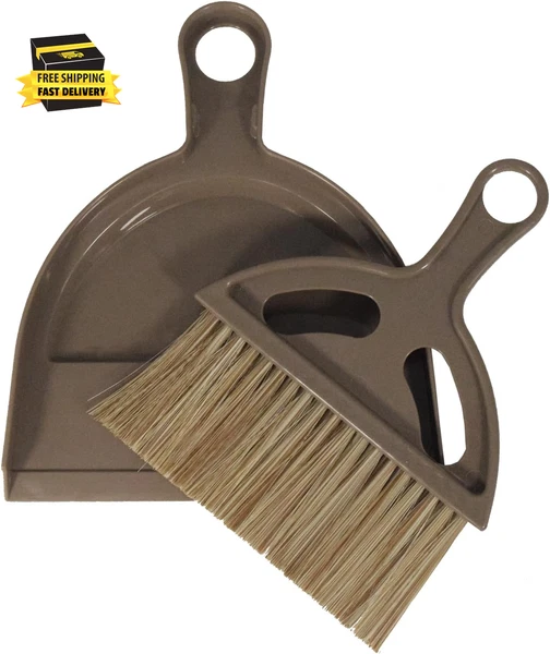 Mini Broom and Dustpan Set Hand Broom with Dustpan Portable Housekeeping Cleanin