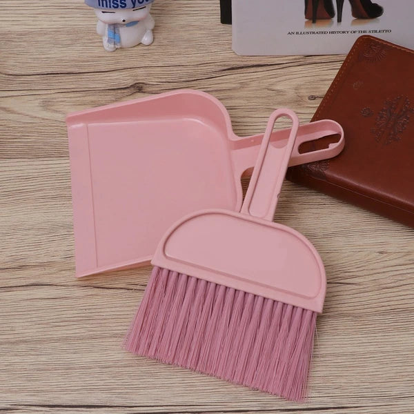 Mini Broom Dustpan Set Pet Hair Removal Cleaning Tools for Housekeeping