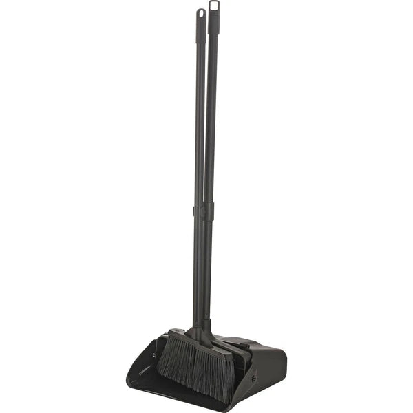 Global Industrial Upright Dust Pan  Lobby Broom Combo Kit