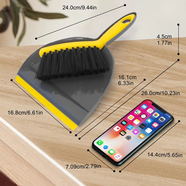 Dustpan And Broom Set Smallmini Handheld Dust Pan With Cleaning Brush Combo For
