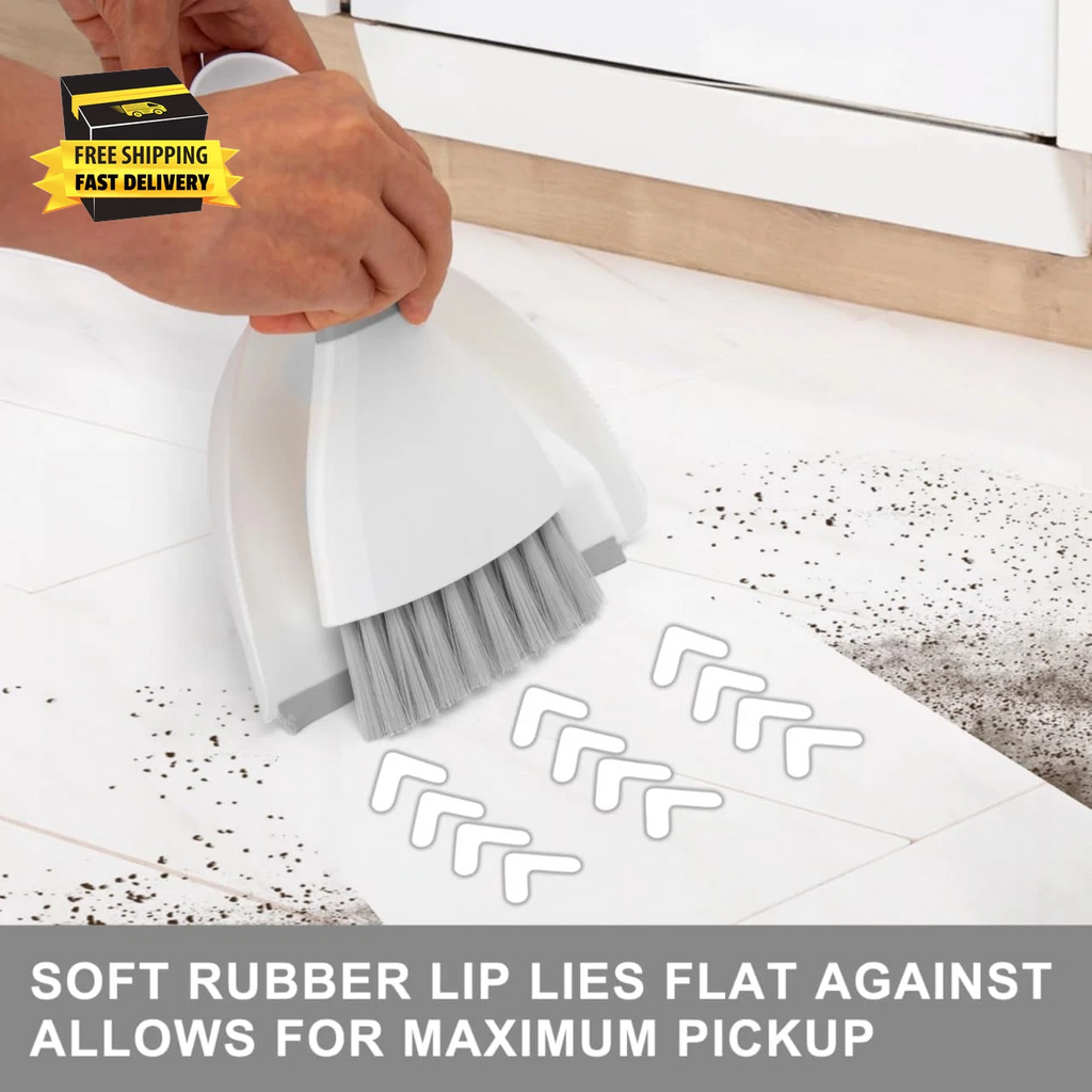 Dust Pan Broom Brush Dustpan - Dustpan and Brush Set,Mini Dust Pans with Brush,D