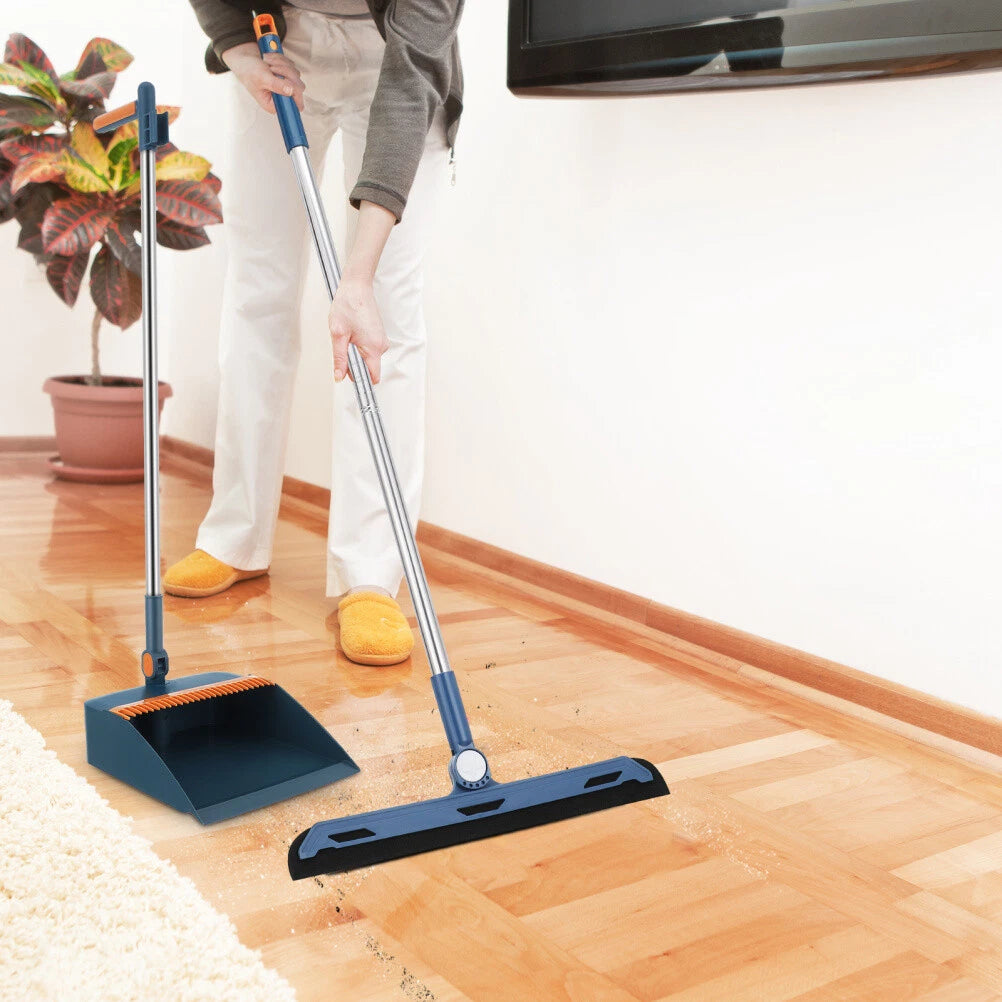 1 Set Broom With Dustpan Set Collapsible Broom And Dustpan For Home Dormitory