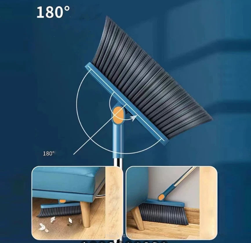 2p Set Of Brand New 3-in-1 Rotatable And Foldable Magnetic Suction Broom Dustp