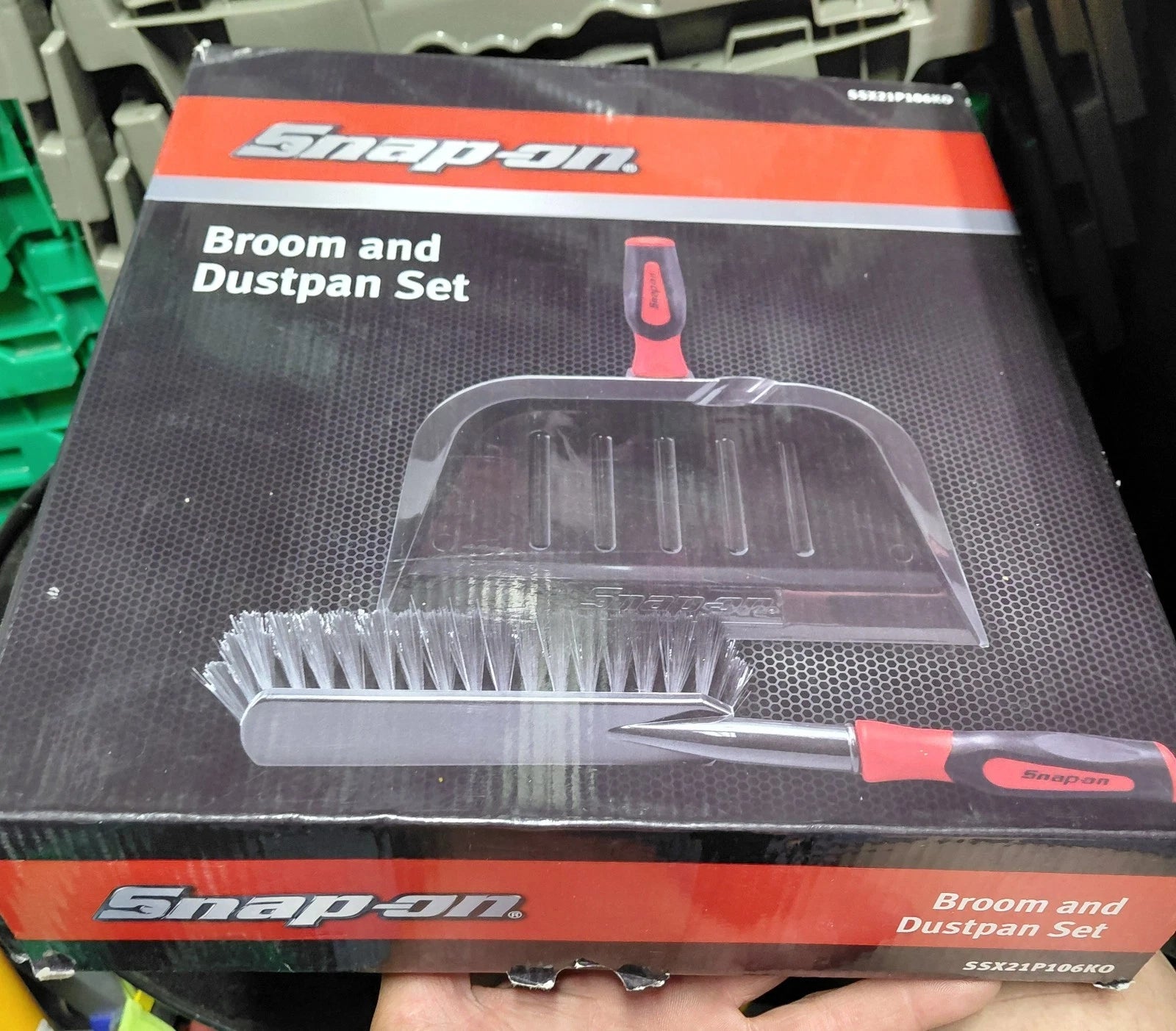 snap on broom and dustpan set