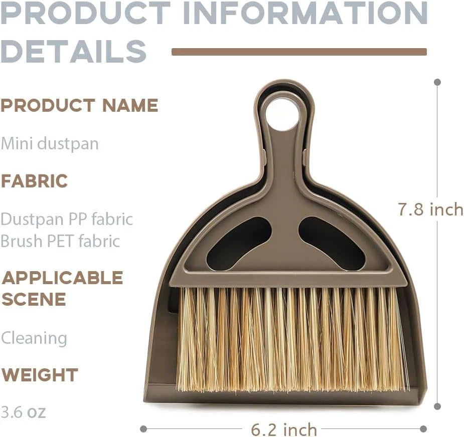 Mini Broom and Small Dustpan Brush - Mini Broom and Dustpan, Small Broom and Dus