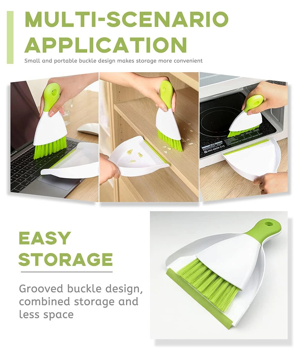 Dust pan Broom Brush Dustpan - Small Broom and Dustpan Set, Mini Broom and Du...