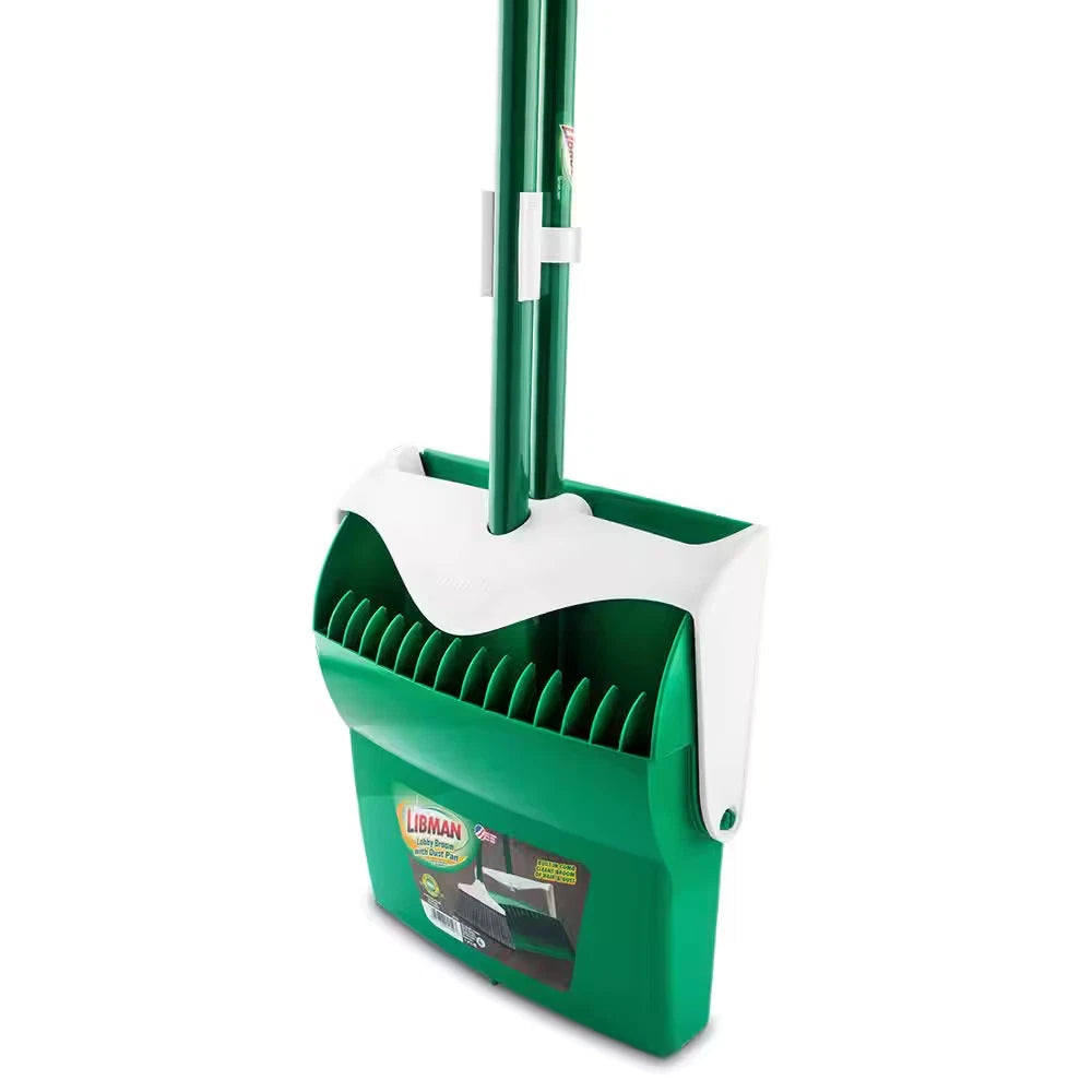 12 In. Lobby Broom and Dustpan Set