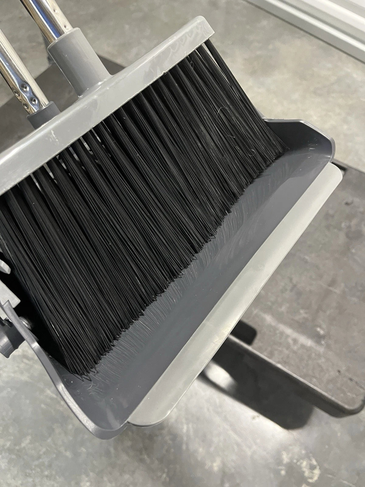 Broom and Dustpan Set for Home Office Indoor & Outdoor Sweeping, Stand up Broom