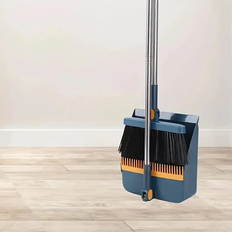 1 Set Household Broom And Dustpan Set Durable Sweeping Broom And Dustpan Long