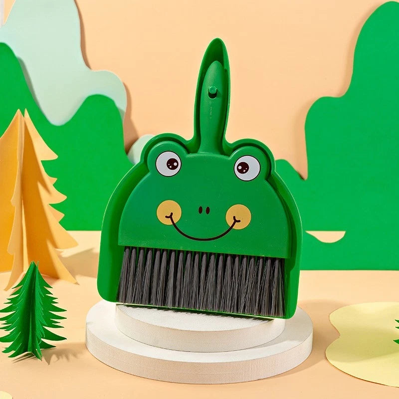 Small Broom & Dustpan Set - Desktop Cleaning Tool for Students