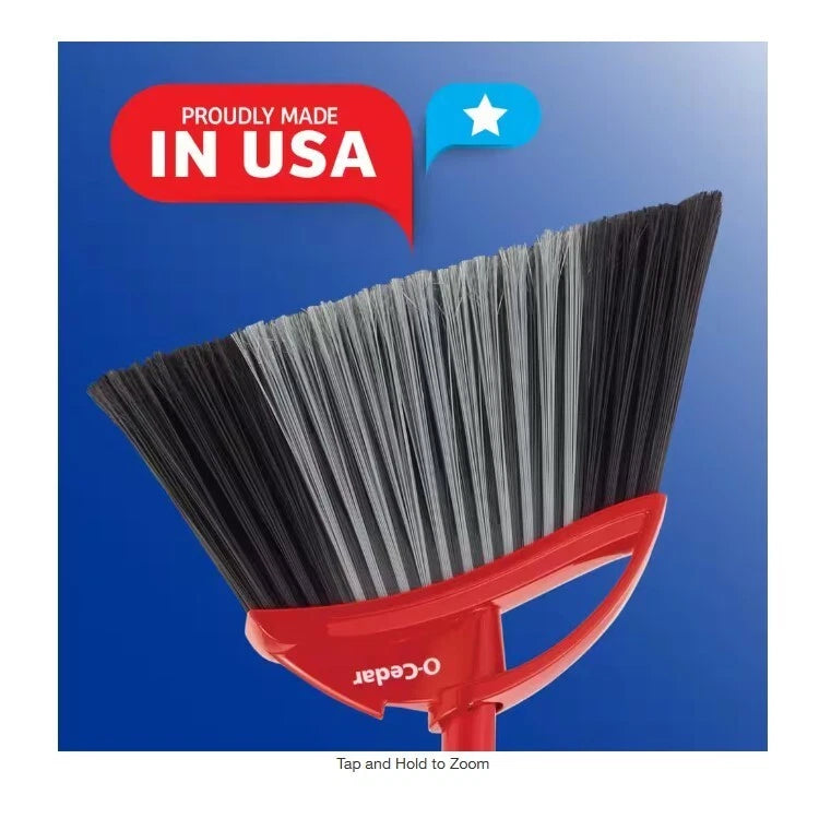 O-Cedar PowerCorner Pet Pro Broom with Step-On Dust Pan