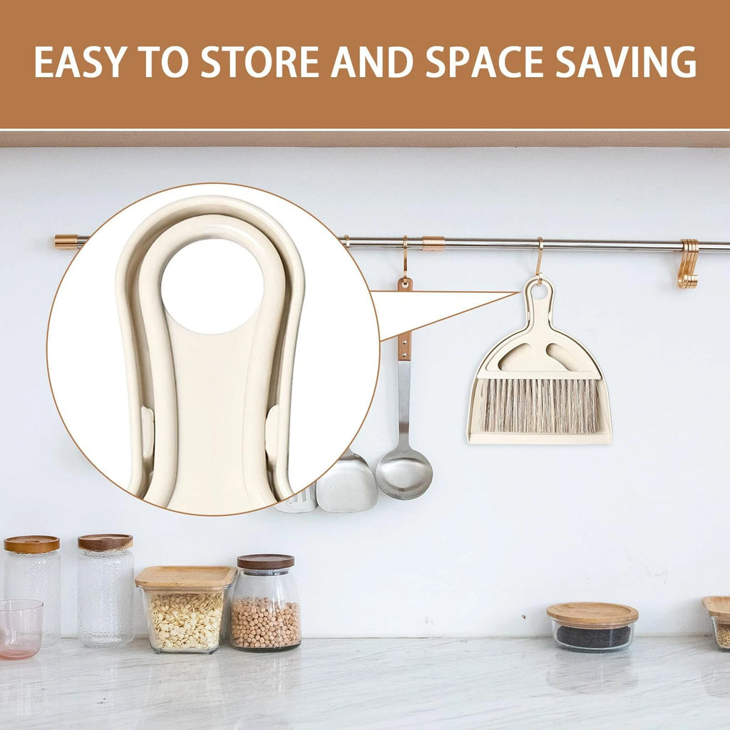 Small Hand Broom and Dustpan Set Mini Broom and Dustpan for Cat Litter Kitchen