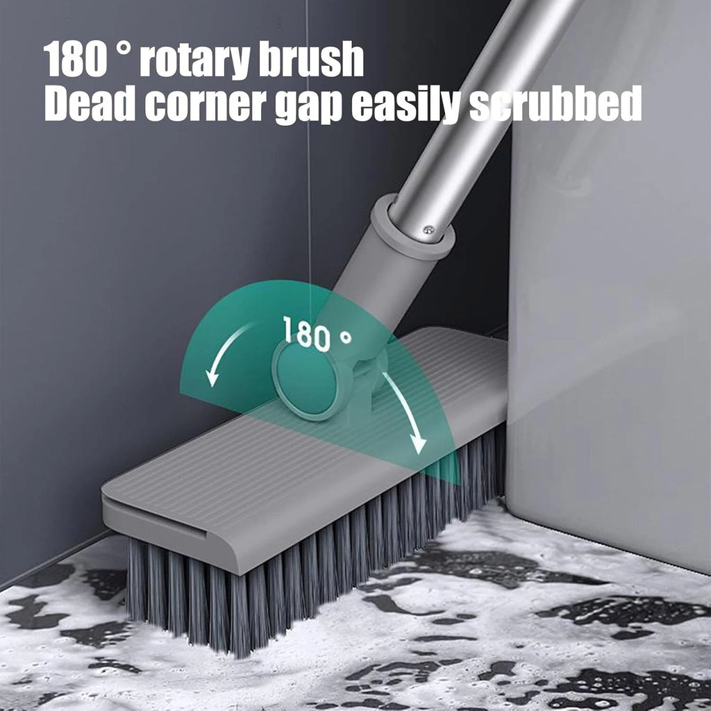 Broom & Dustpan Set 36-In Long Adjustable Handle Home Kitchen Office Hall Floor