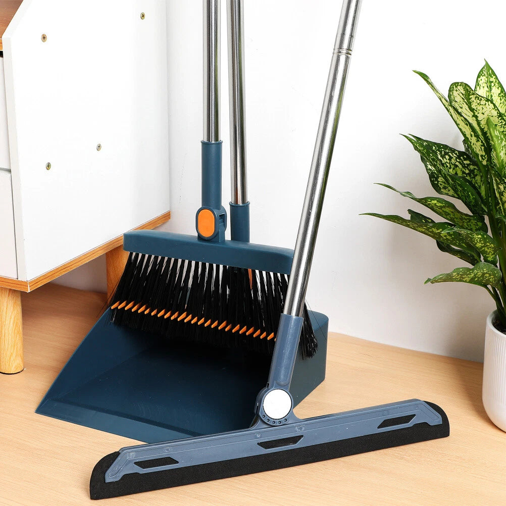 1 Set Broom With Dustpan Set Collapsible Broom And Dustpan For Home Dormitory