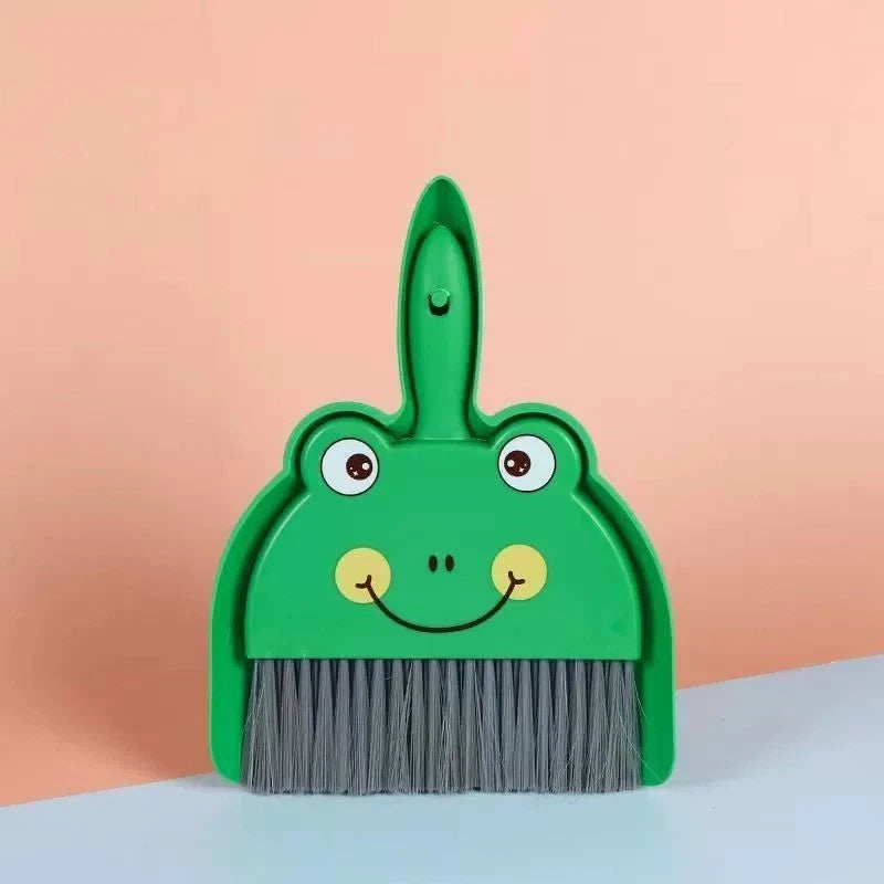 Small Broom & Dustpan Set - Desktop Cleaning Tool for Students