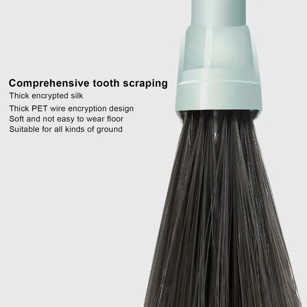 Broom And Dustpan Comb Set For Home Super Long Handle,Upright Standing Dustpan